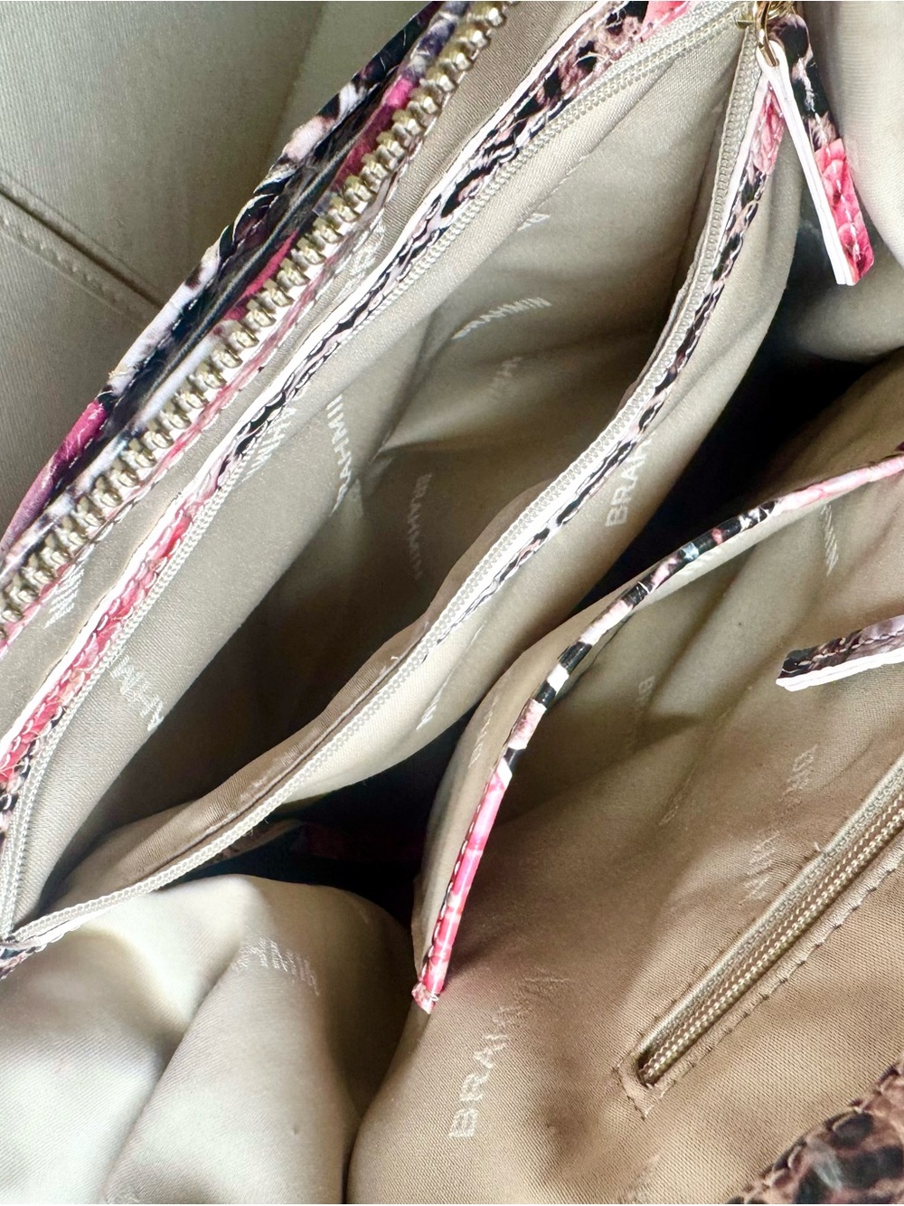 Brahmin Caroline Ermine Floral Melbourne Satchel - Picture 6 of 13